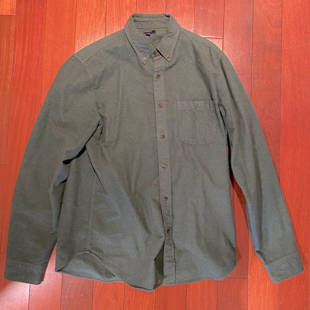 J. Crew Flannel - Forest Green